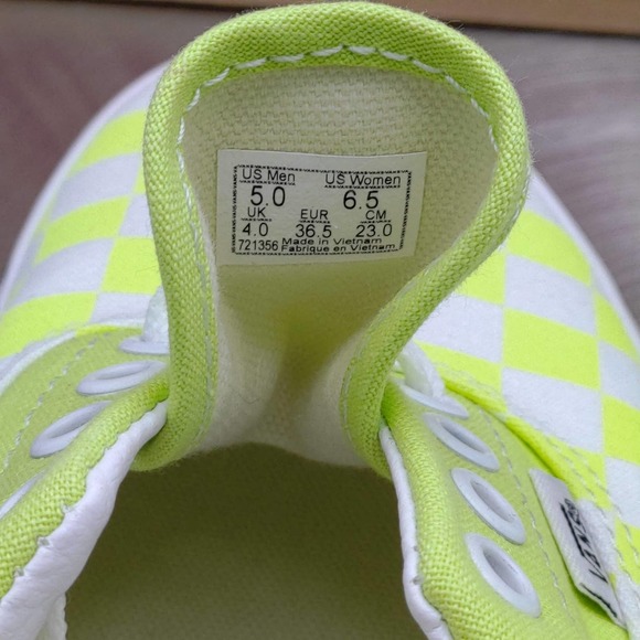VANS ERA CHECKERBOARD "SHARP GREEN" 6.5 - Picture 11 of 12